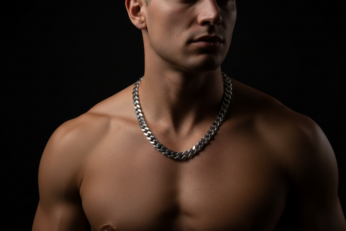 Bodybuilder Silver Chain Why Your Outfits Feel Off (And How Chains Fix It) | DayChainz