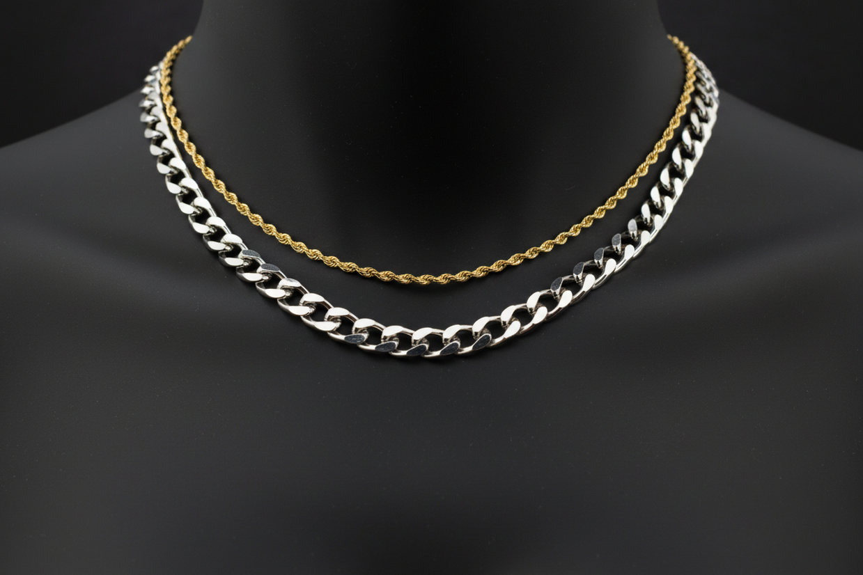 Custom Chain Stack How to Build the Perfect Menβs Chain Stack | DayChainz Guide