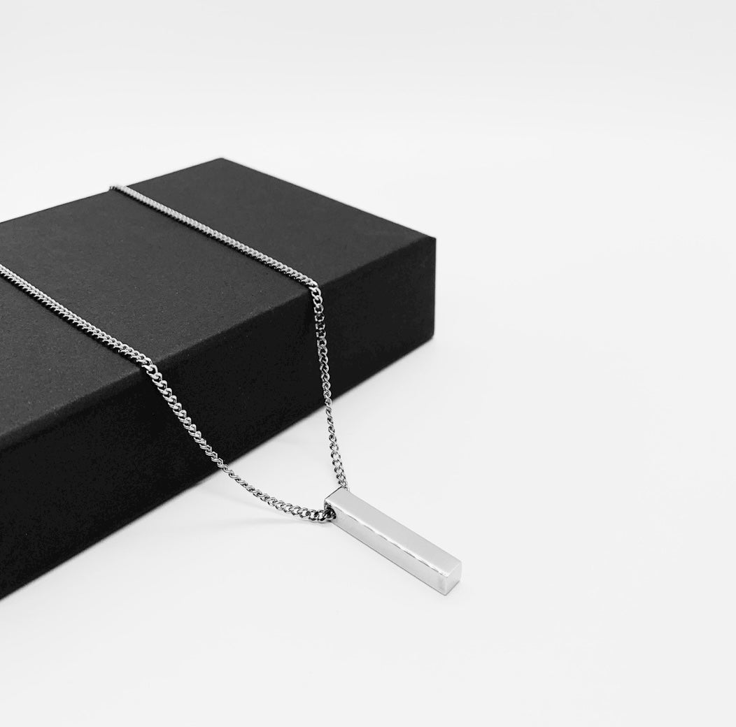 Bar Chain Minimal Bar Chain Necklace | Men’s Stainless Steel Jewelry | DayChainz